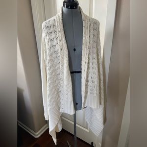 Lucky Brand Sweater Cardigan, Cream, Size S